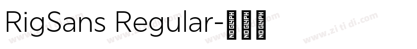 RigSans Regular字体转换 RigSans Regular字体转换